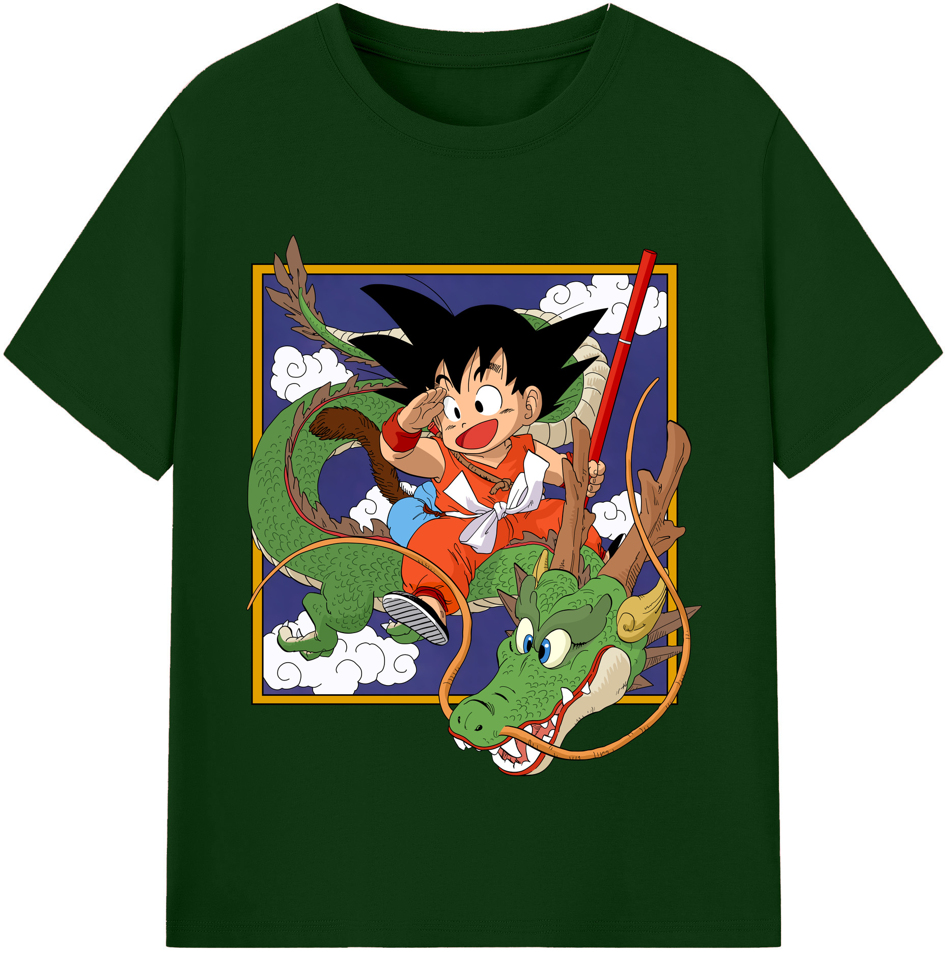 （画像用） ドラゴンボール 孫悟空（そん ごくう）Son Goku カカロット DRAGON BALL Kakarotto 綿100％半袖Tシャツ（フロントプリント）